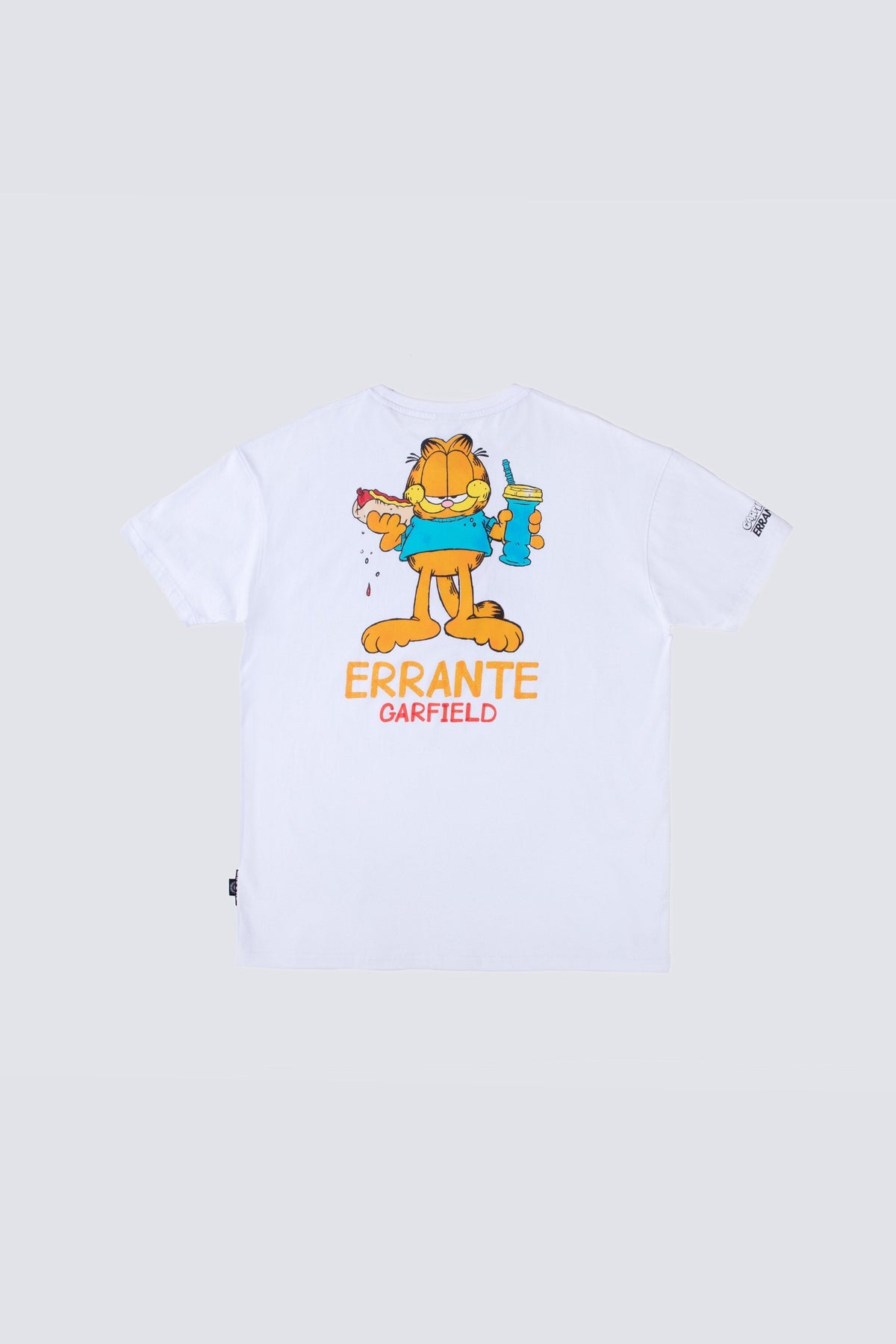 Polera Manga Corta Garfield Streetfood Blanco ERRANTE