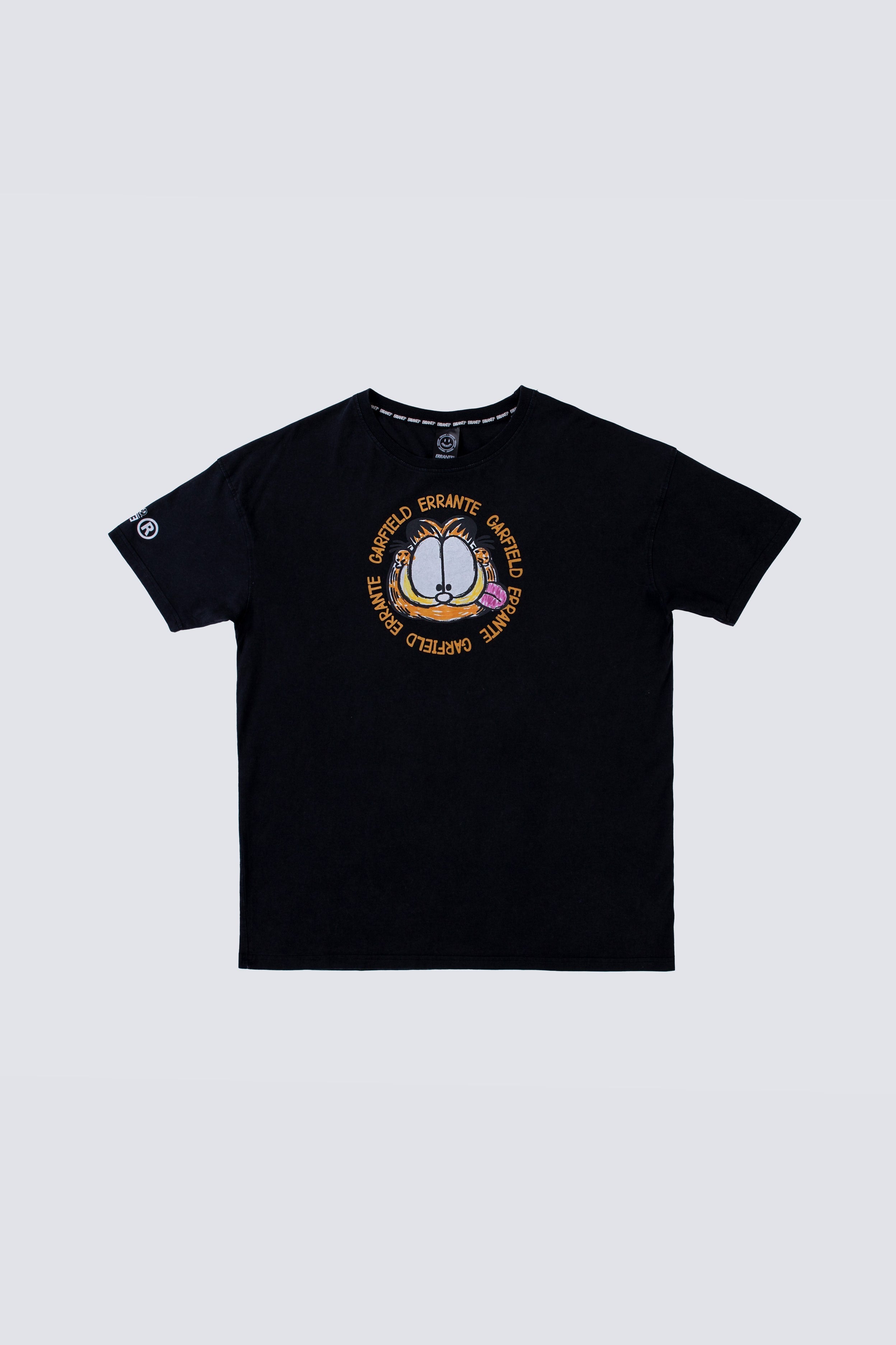 Polera Manga Corta Garfield Crayon Gris ERRANTE