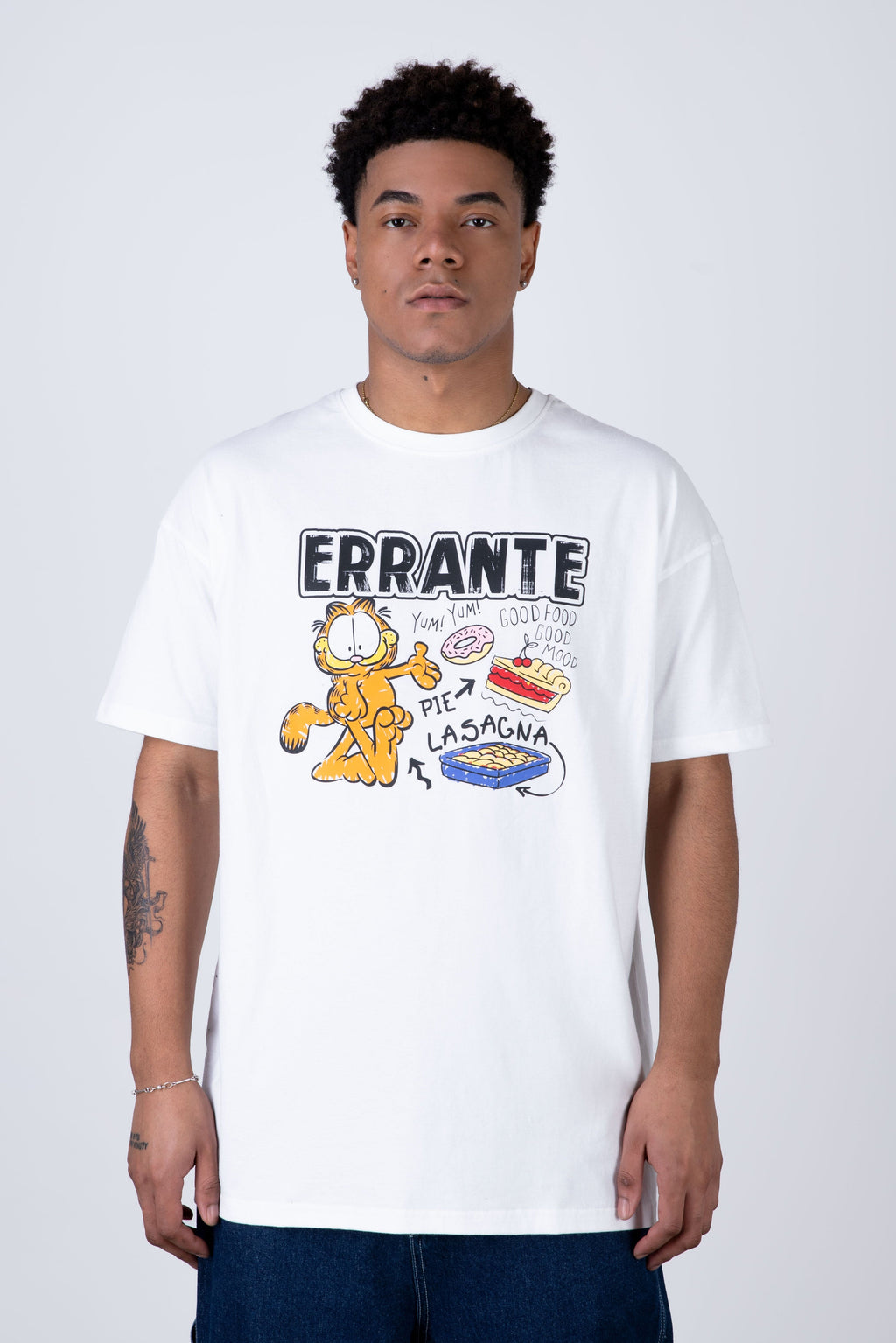 Polera Manga Corta Garfield Spread Beige ERRANTE