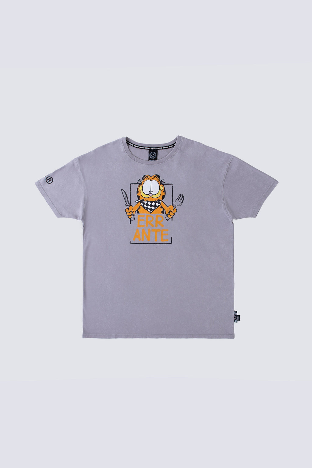 Polera Manga Corta Garfield Cutlery Gris ERRANTE