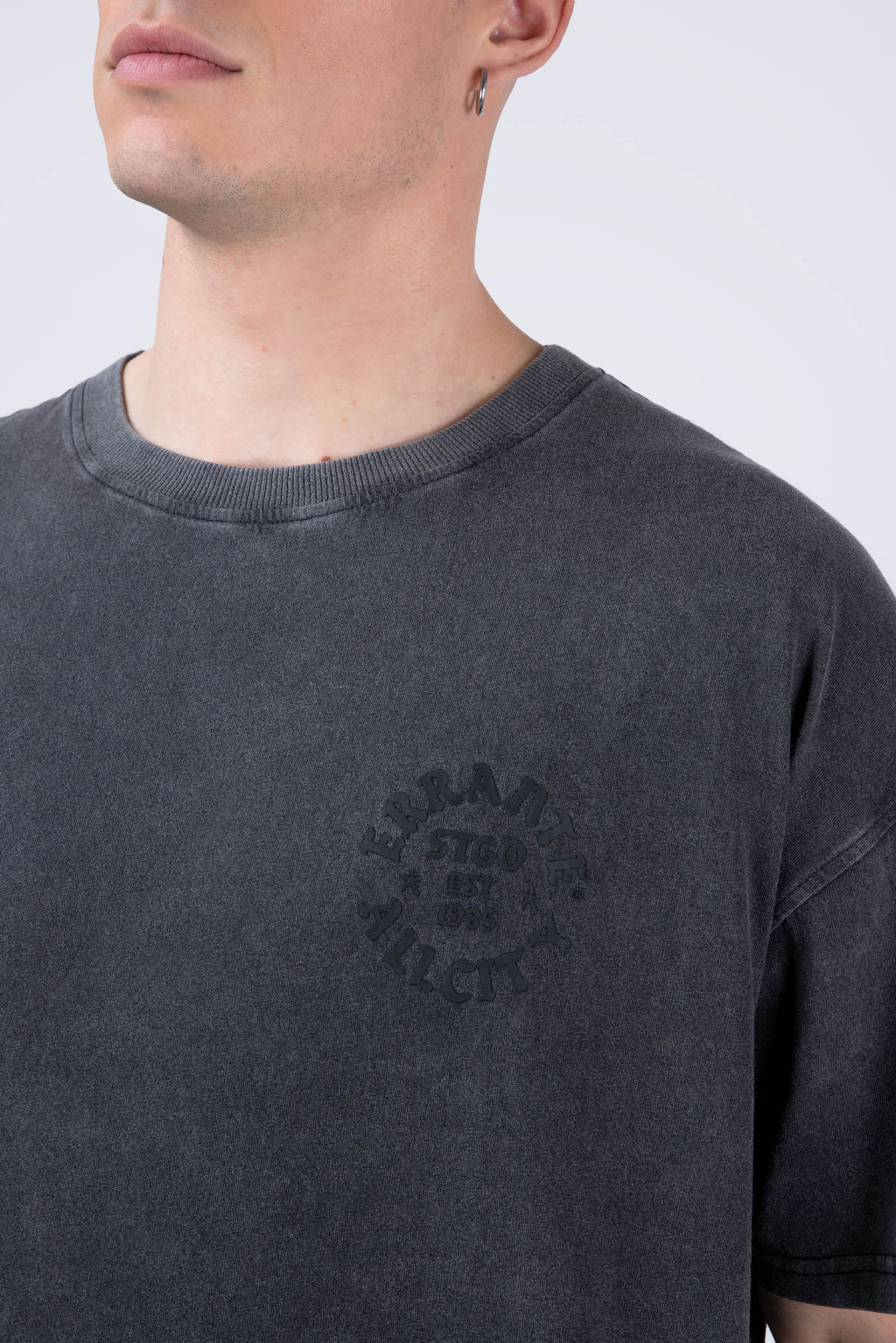 Polera Manga Corta Meltdown Gris