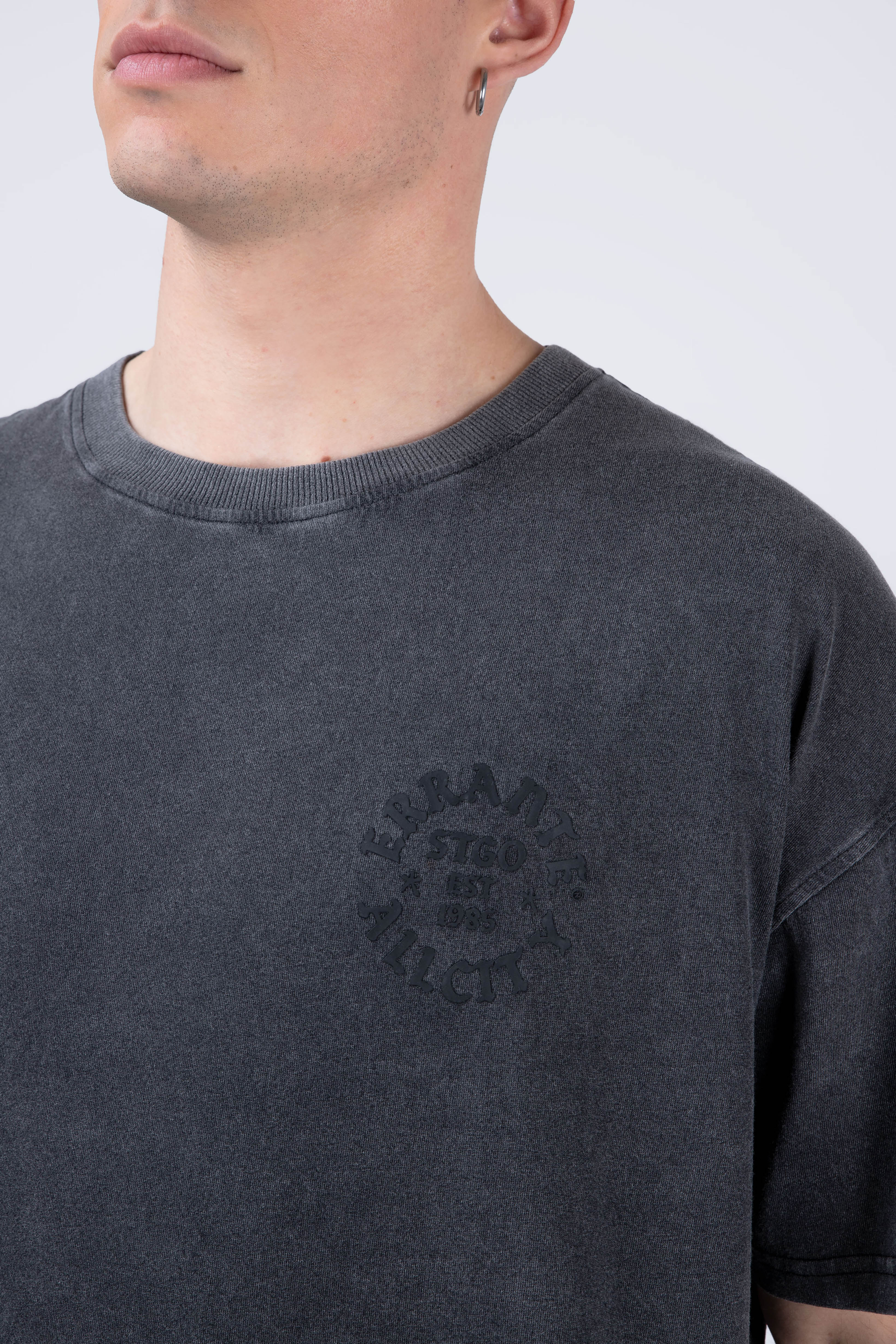 Polera Manga Corta Meltdown Gris