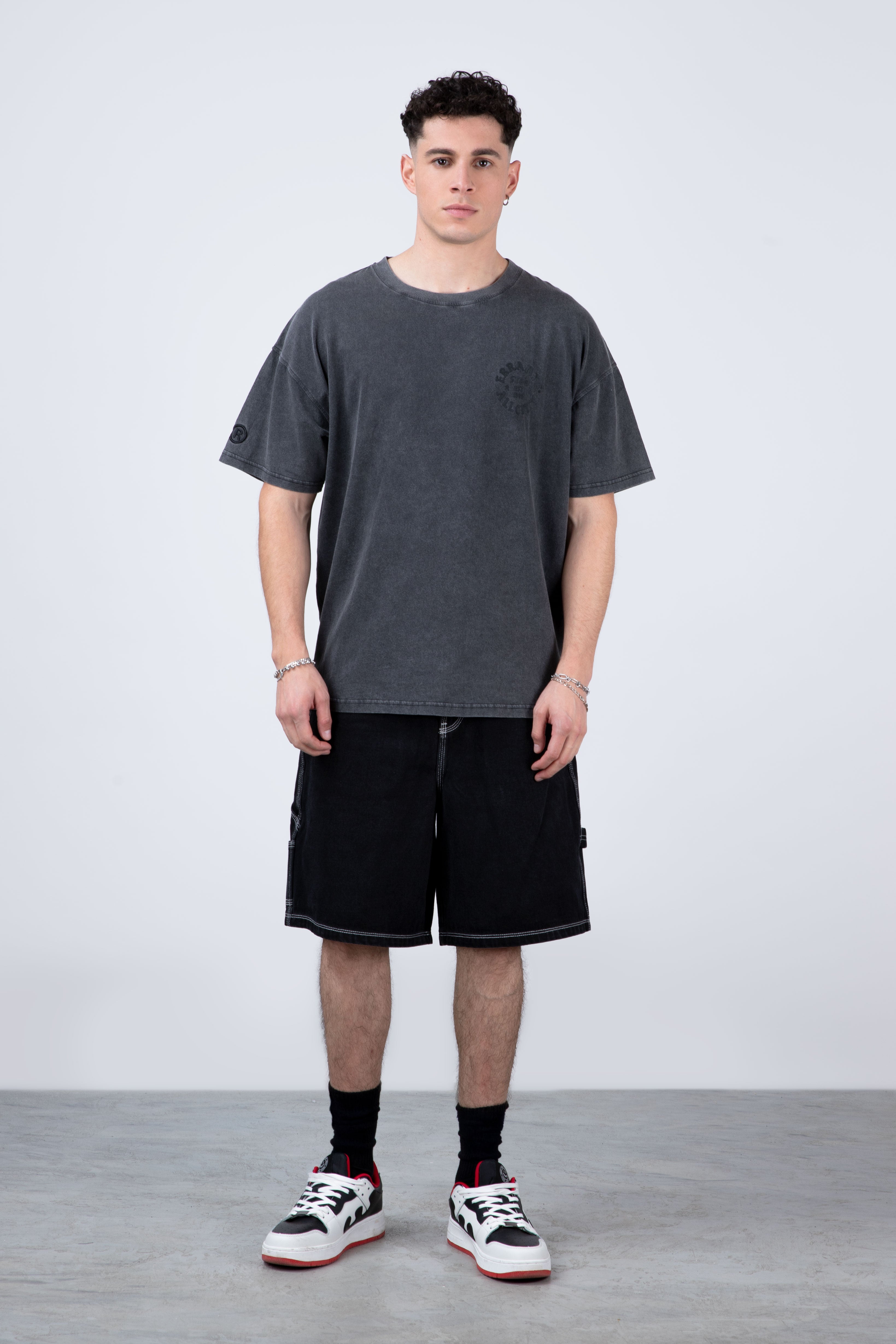Polera Manga Corta Meltdown Gris