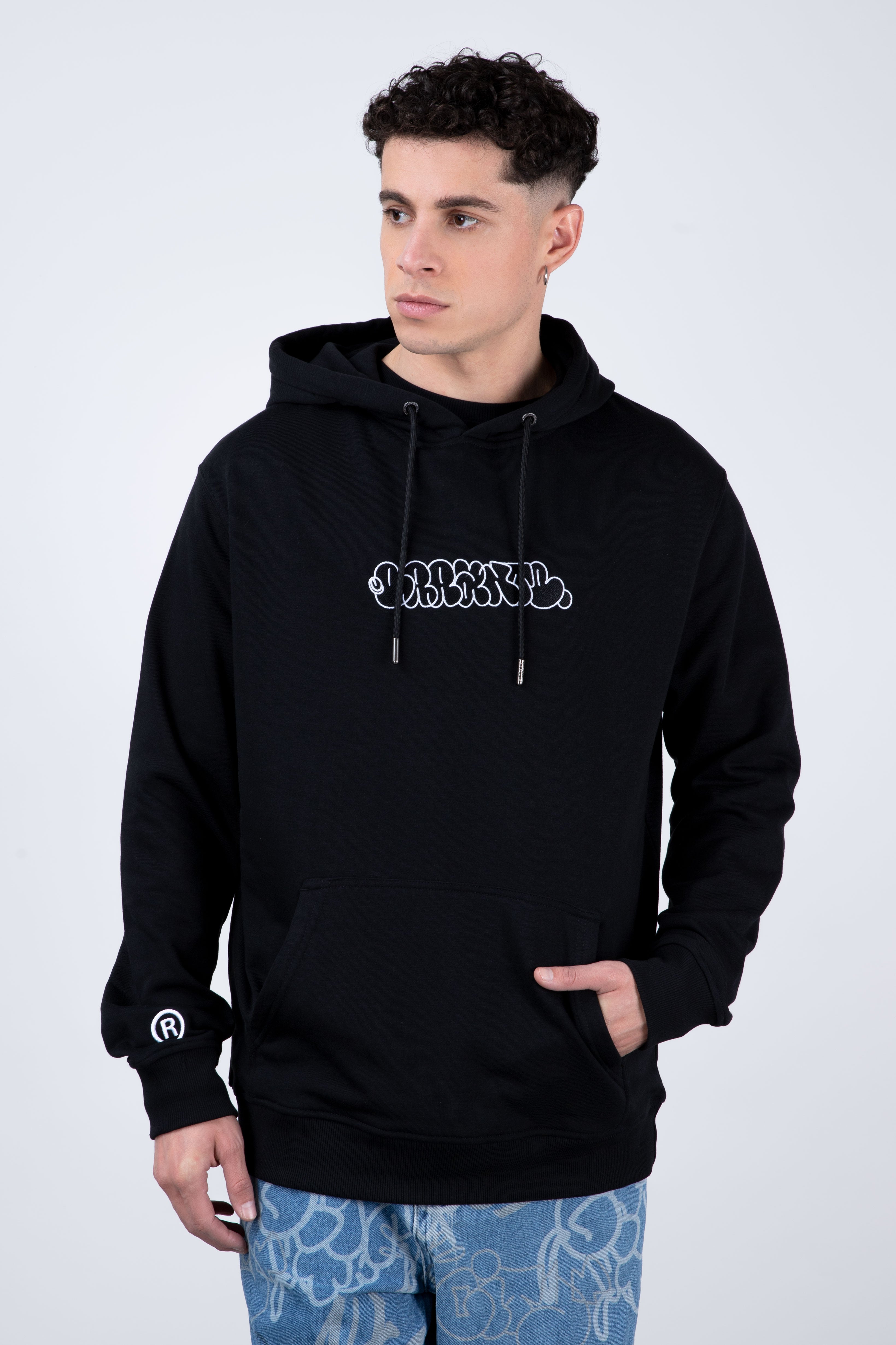 Poleron Con Cuello Graffo Negro