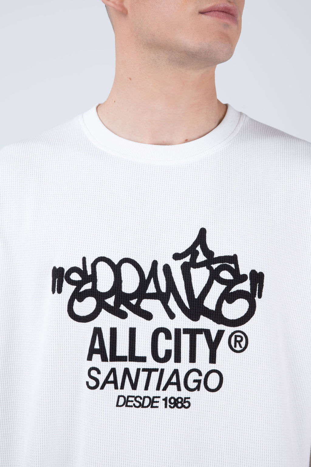 Polera Manga Corta Lowwaffle Beige