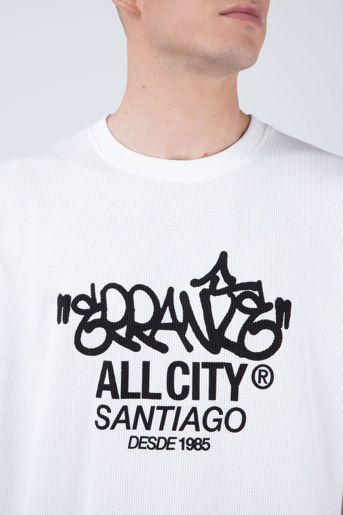 Polera Manga Corta Lowwaffle Beige
