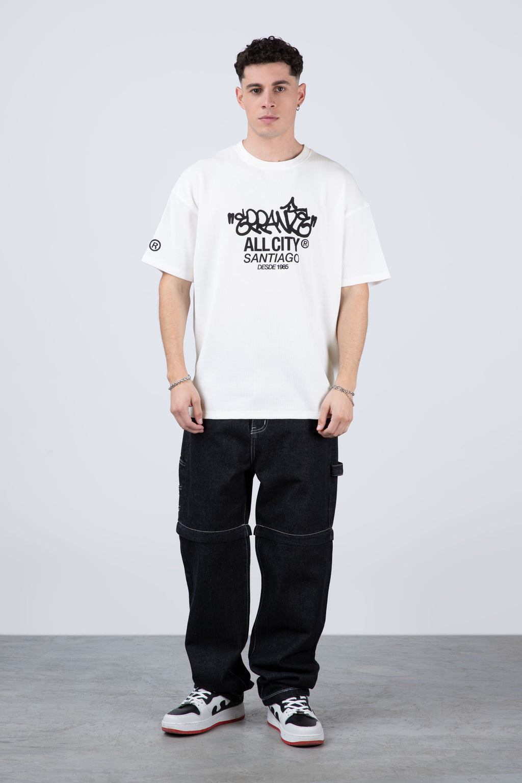 Polera Manga Corta Lowwaffle Beige