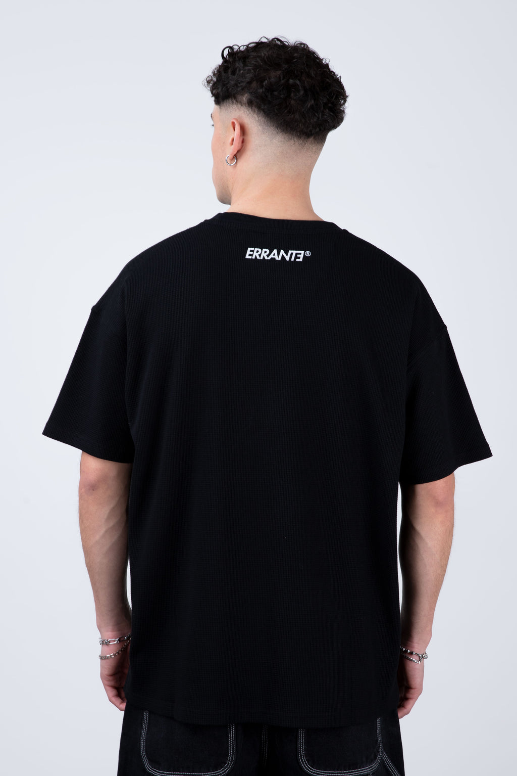 Polera Manga Corta Lowwaffle Negro