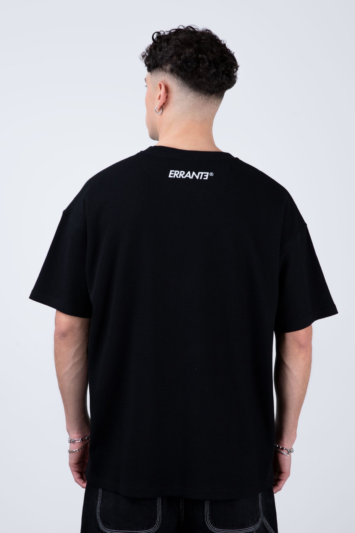 Polera Manga Corta Lowwaffle Negro