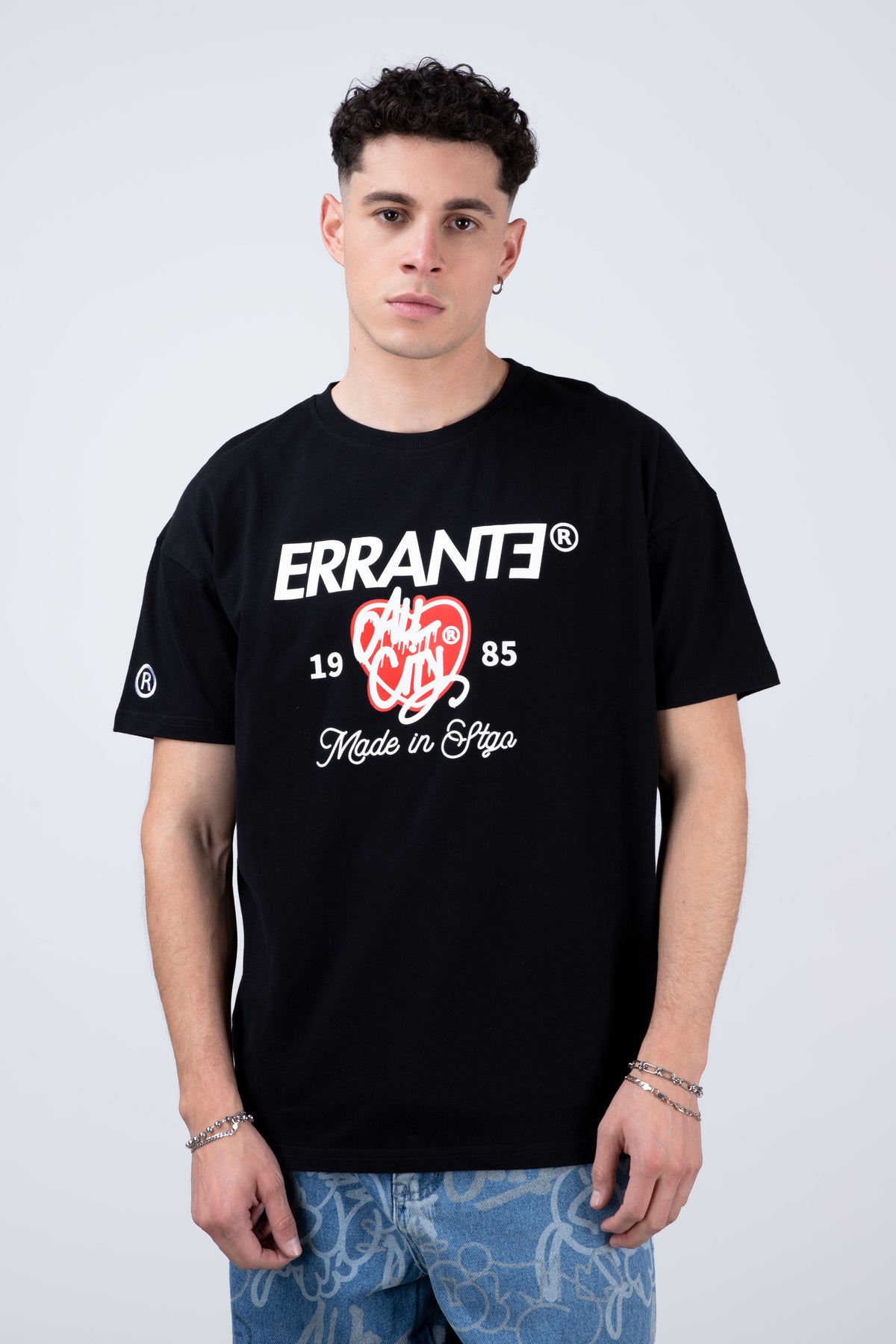 Polera Manga Corta Hometown Negro