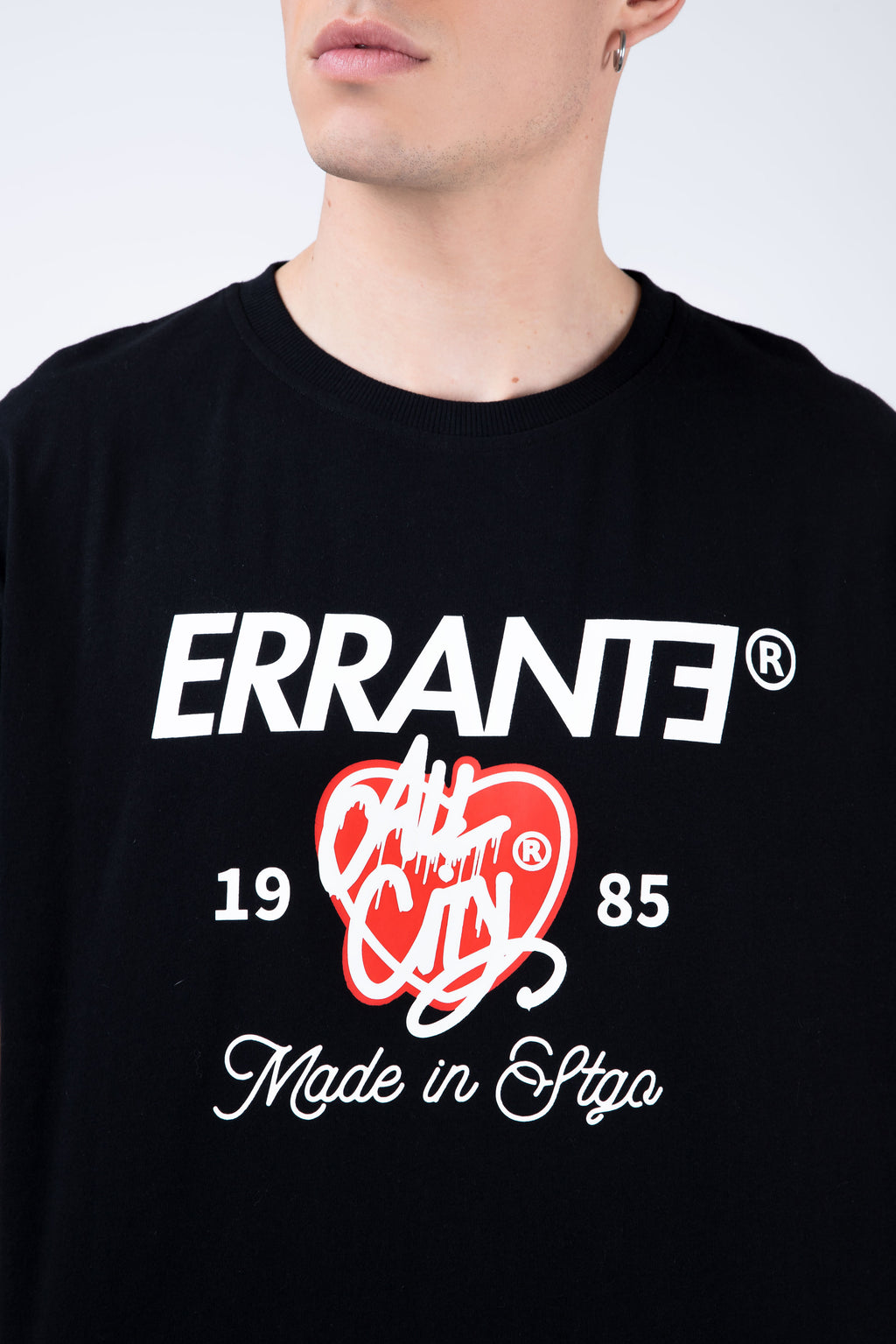 Polera Manga Corta Hometown Negro