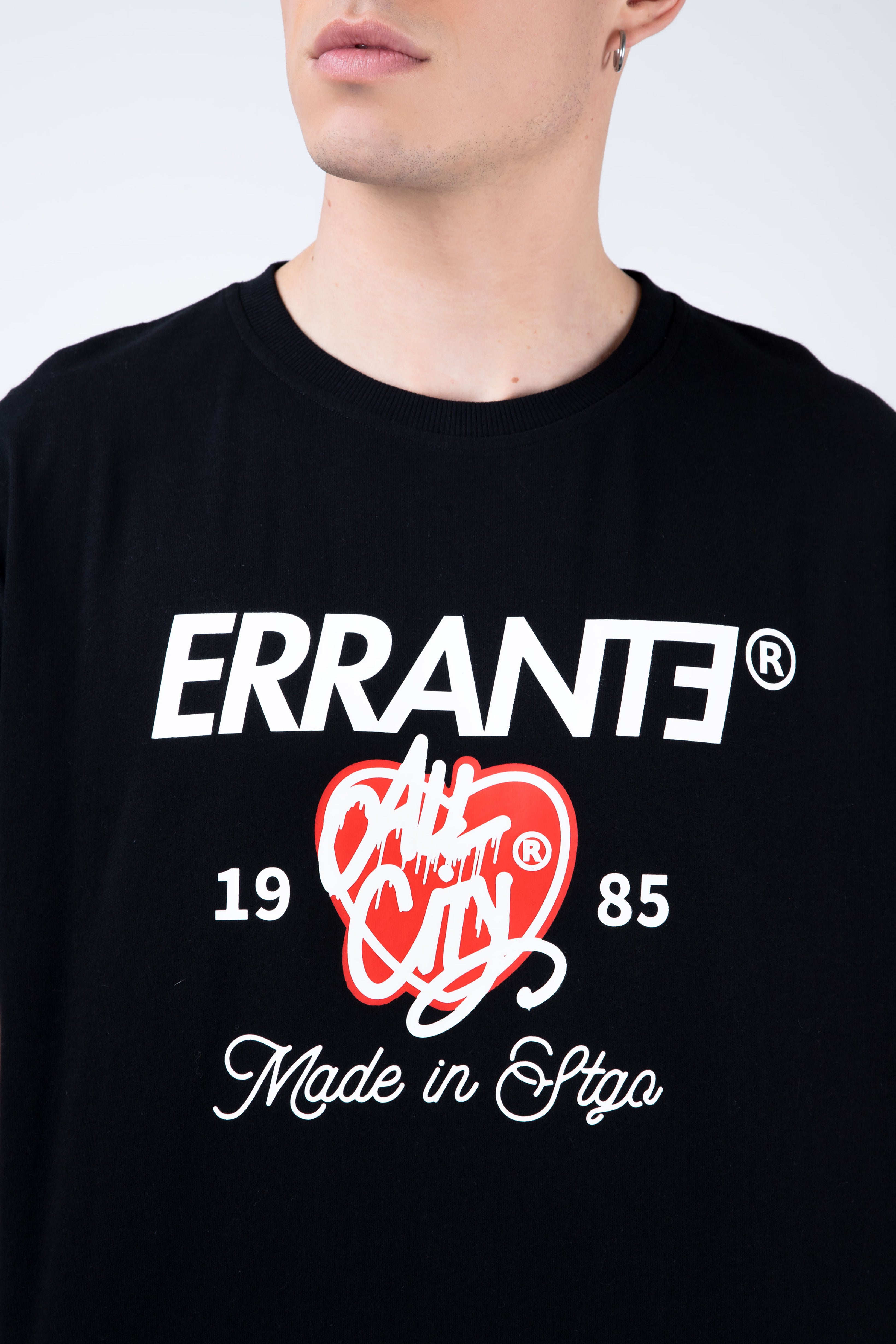 Polera Manga Corta Hometown Negro