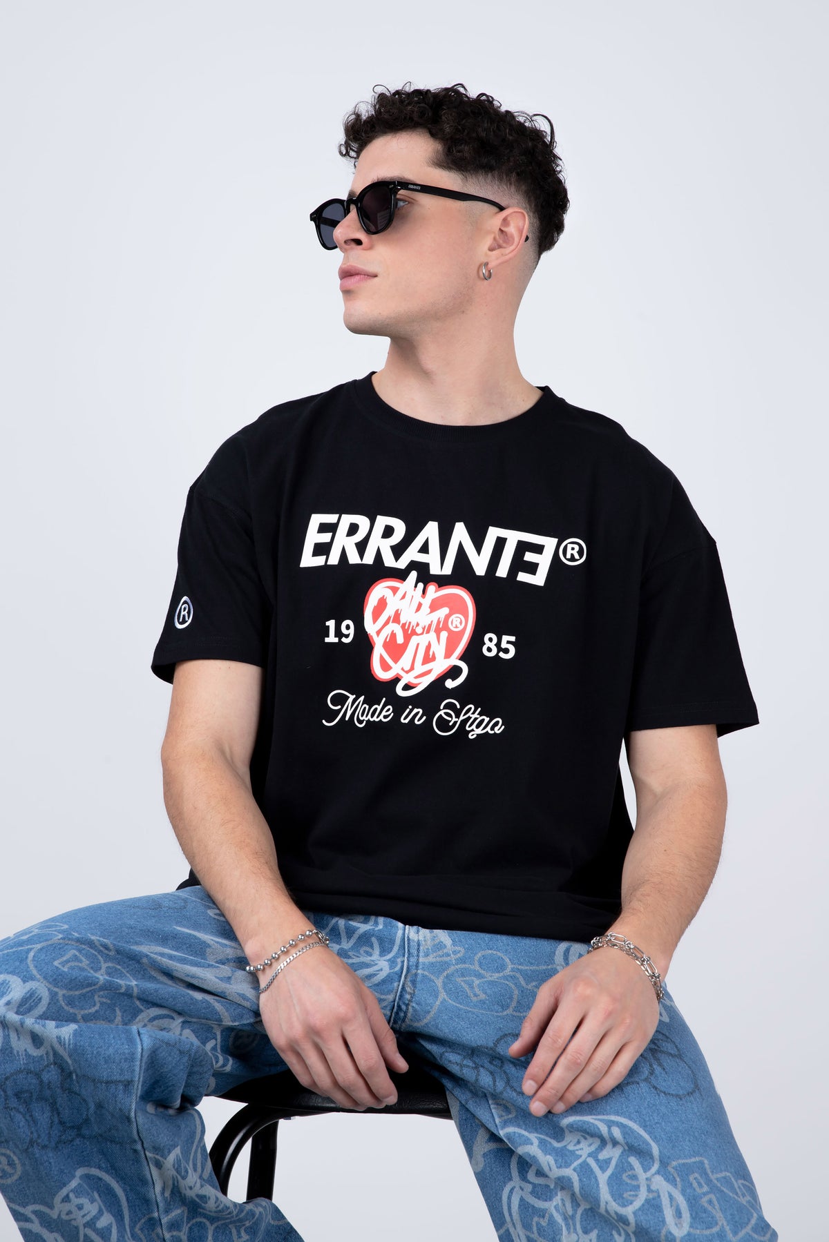 Polera Manga Corta Hometown Negro