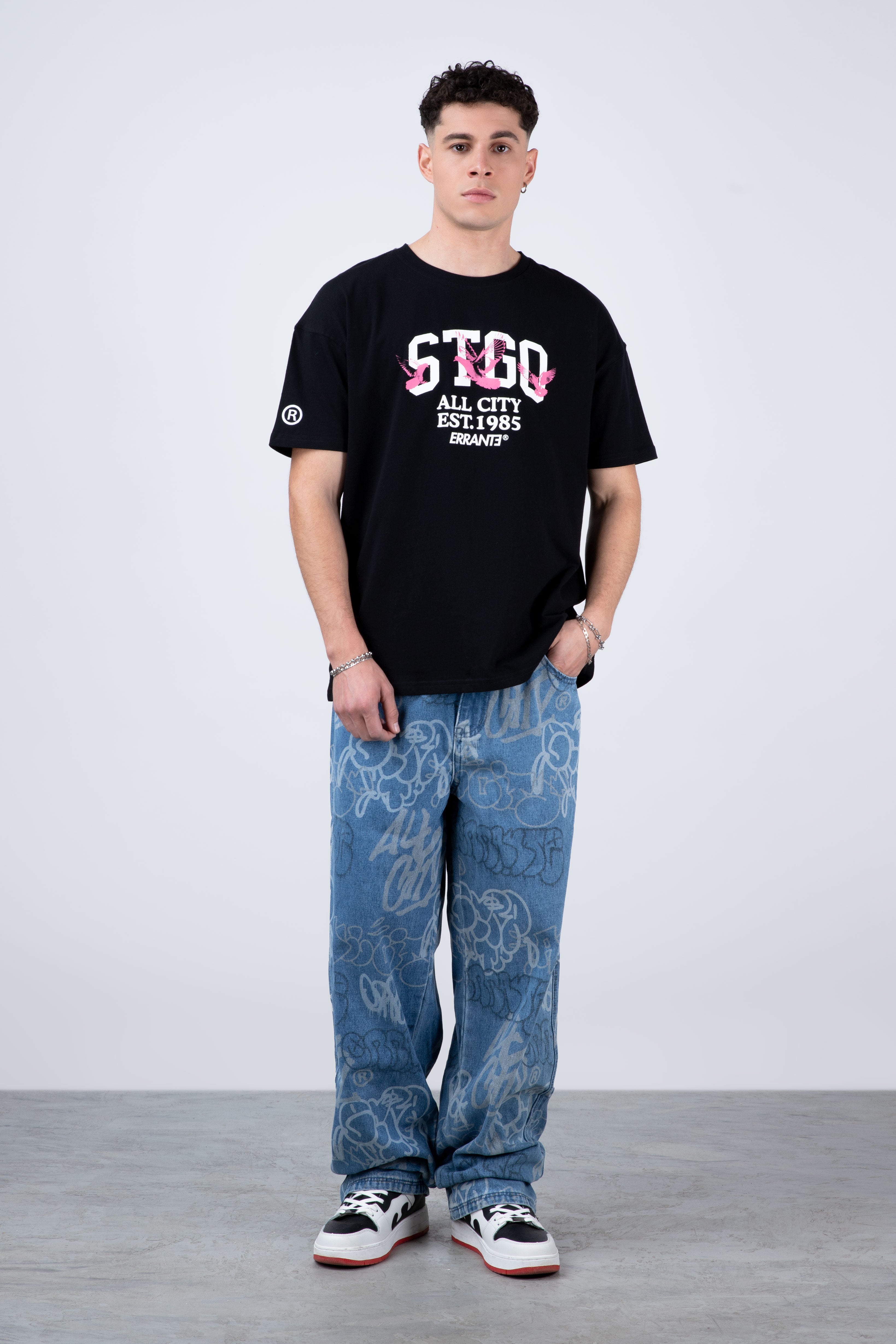 Polera Manga Corta Stgoborn Negro