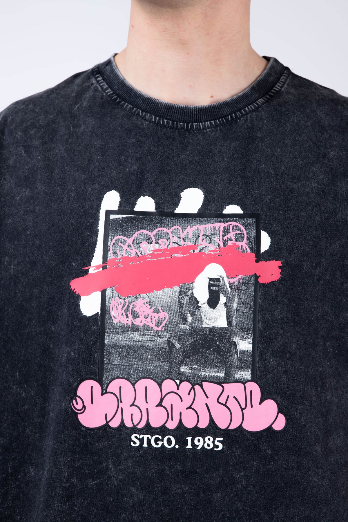 Polera Manga Corta Tagcity Gris