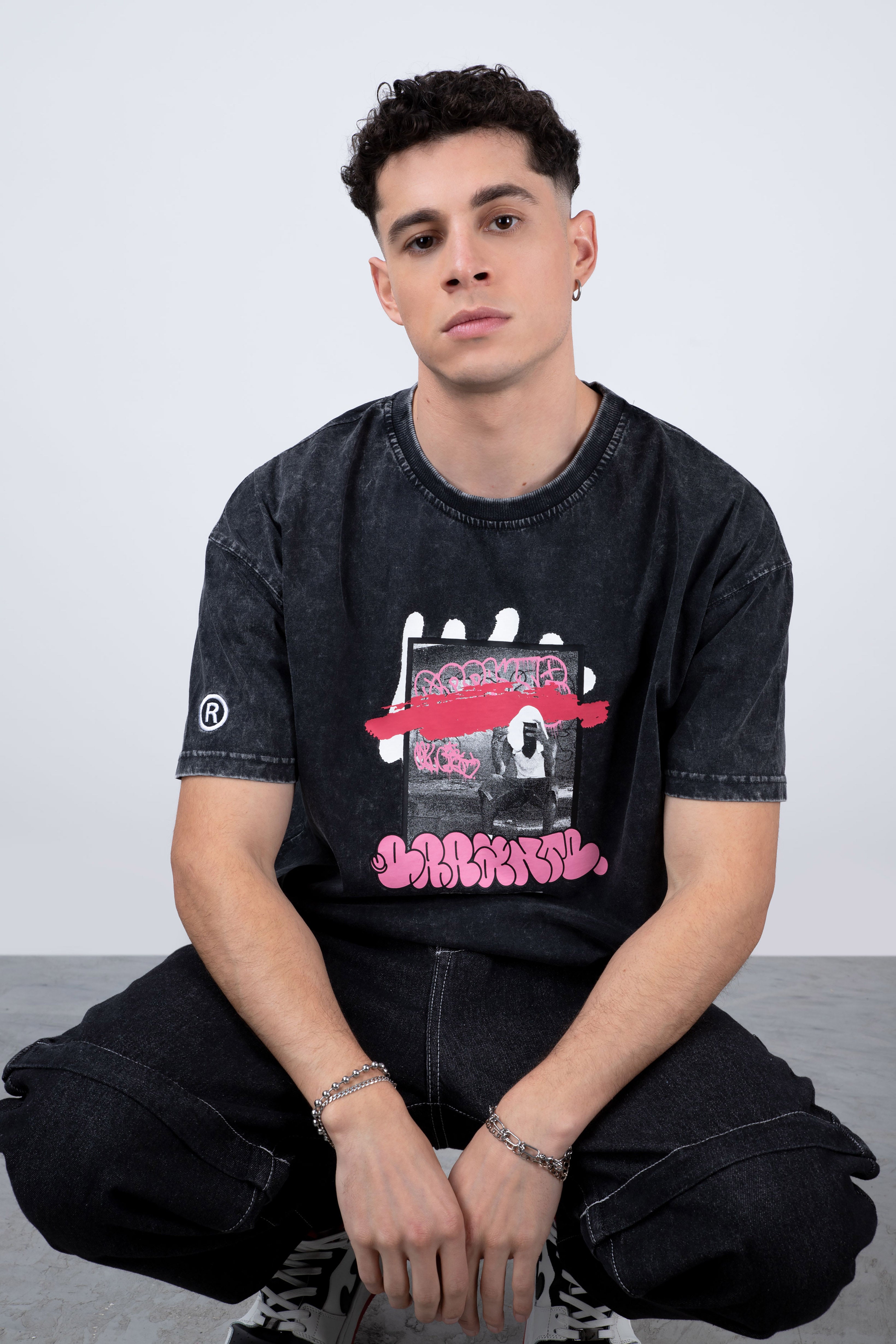Polera Manga Corta Tagcity Gris
