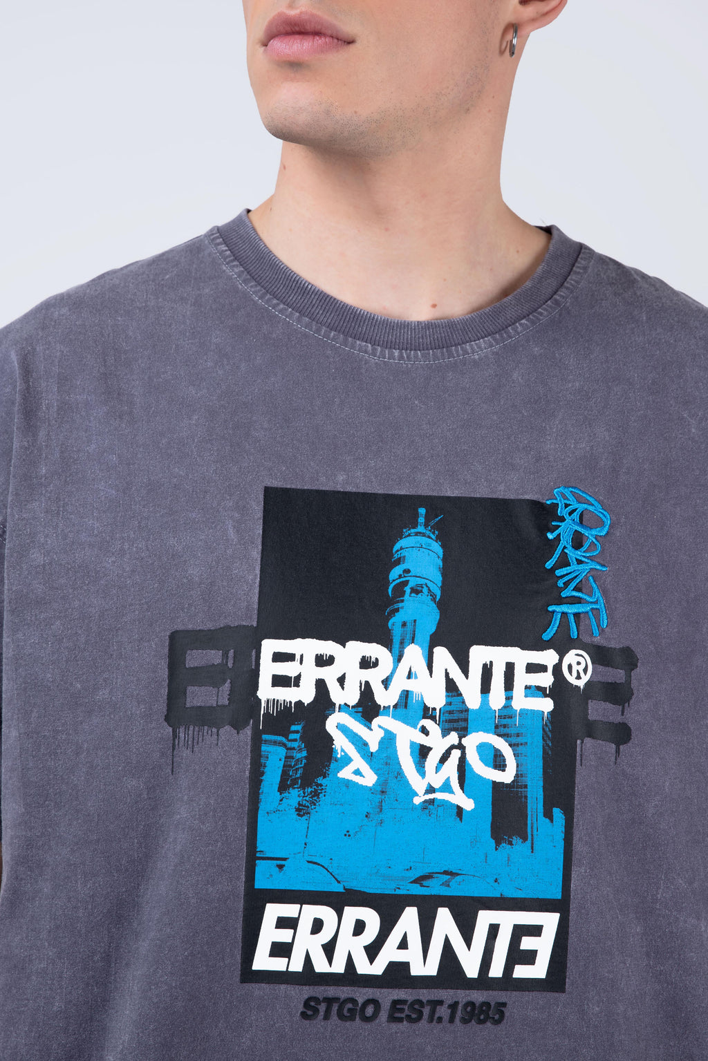 Polera Manga Corta Stgoicon Gris