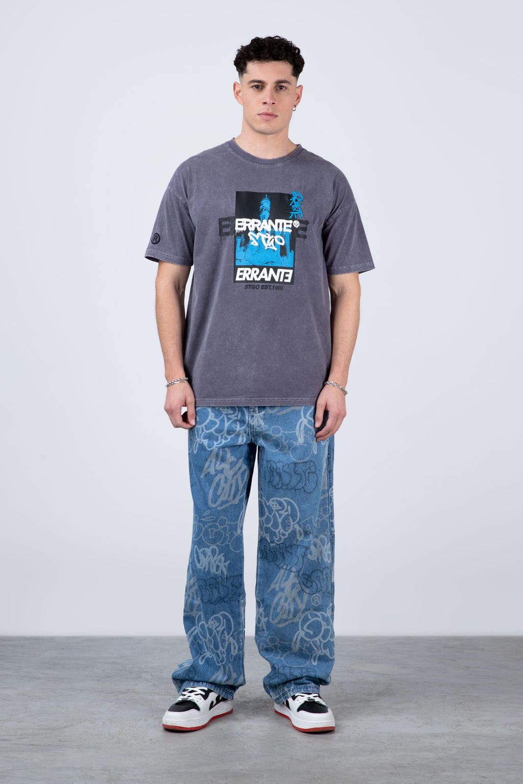 Polera Manga Corta Stgoicon Gris