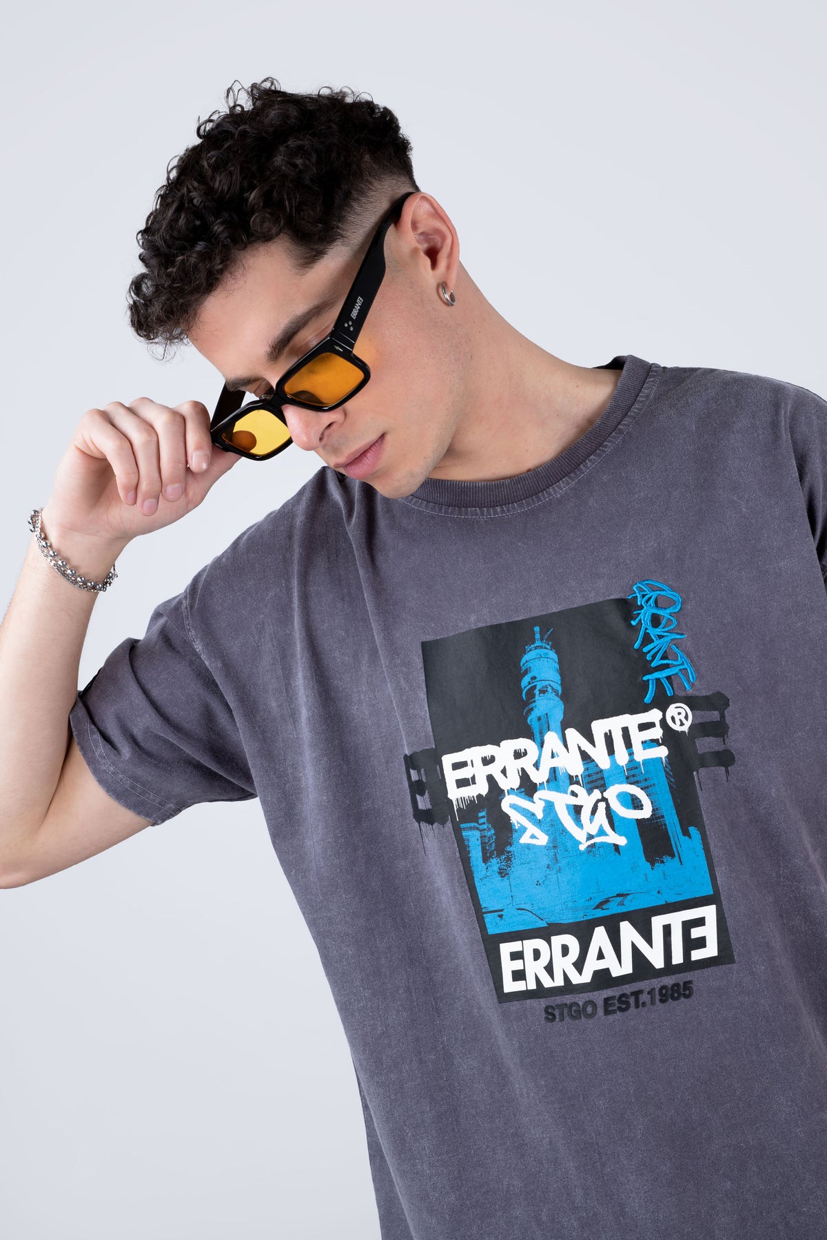 Polera Manga Corta Stgoicon Gris