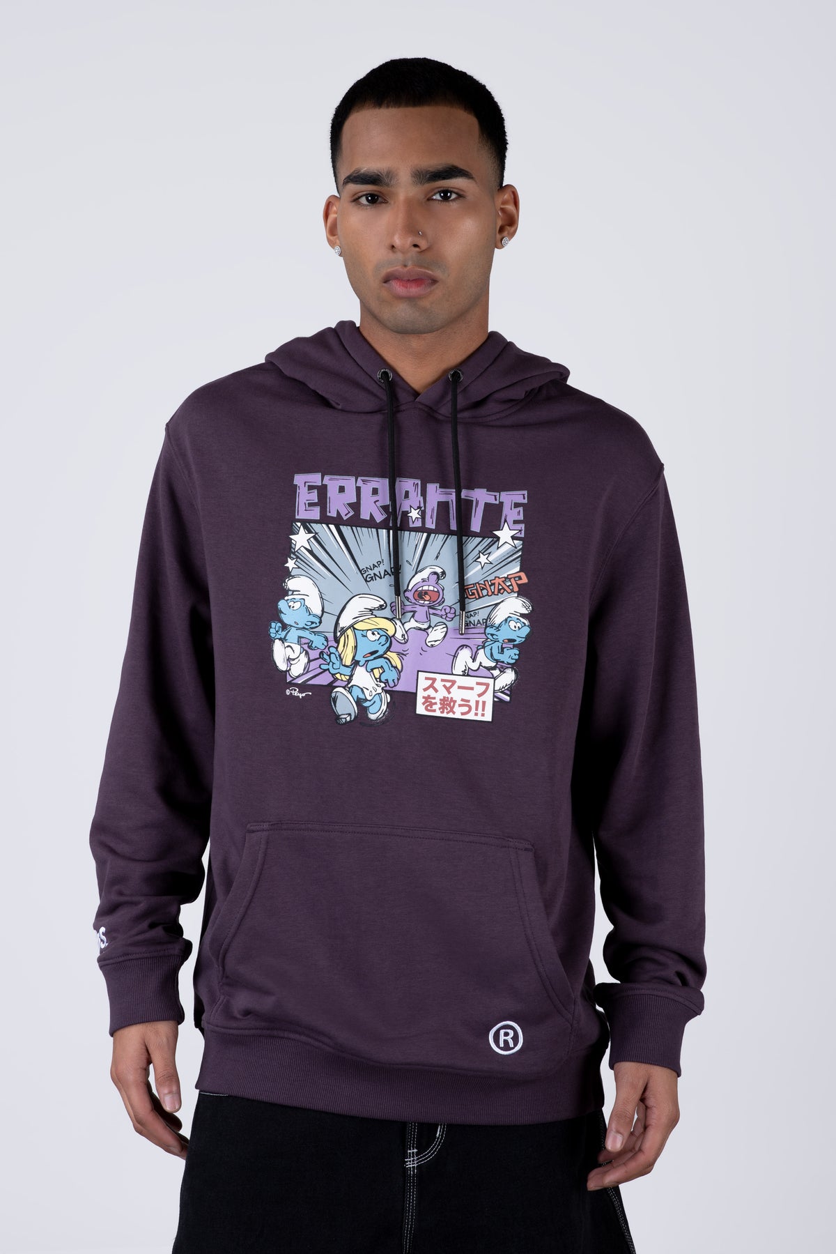 Poleron Con Cuello Pitufos Villageaware Morado