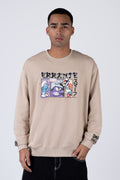 Poleron Cuello Redondo Pitufos Gnap Café