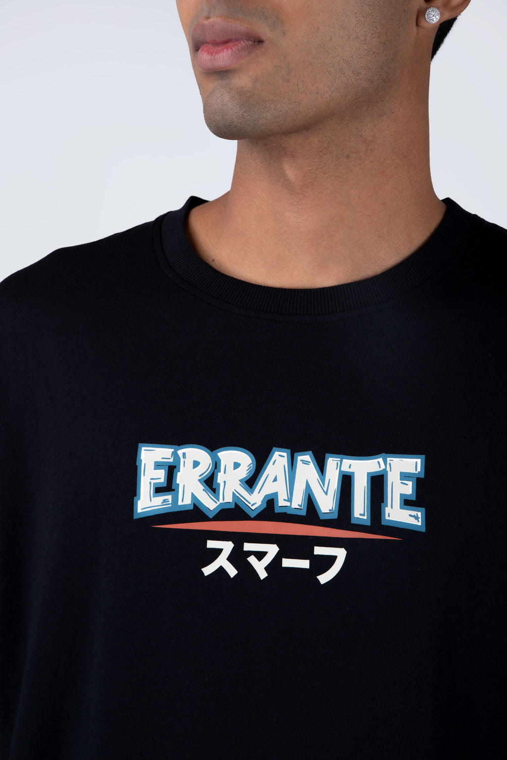 Polera Manga Corta Pitufos Gargattack Negro