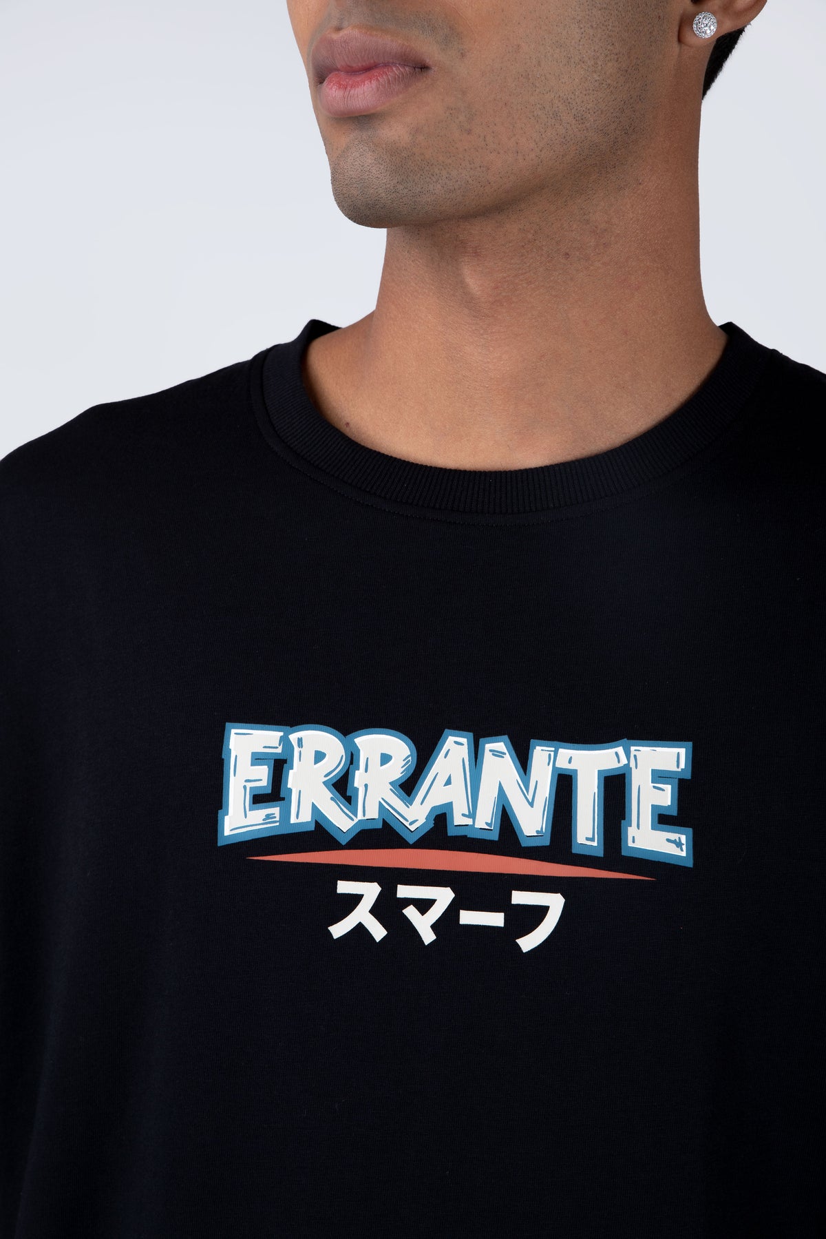 Polera Manga Corta Pitufos Gargattack Negro
