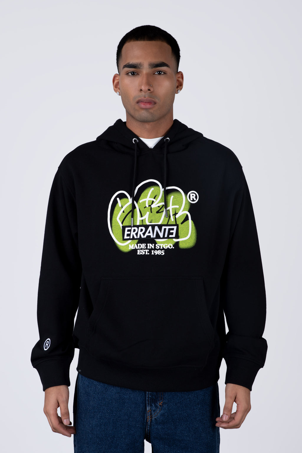 Poleron Con Gorro Localpop Negro