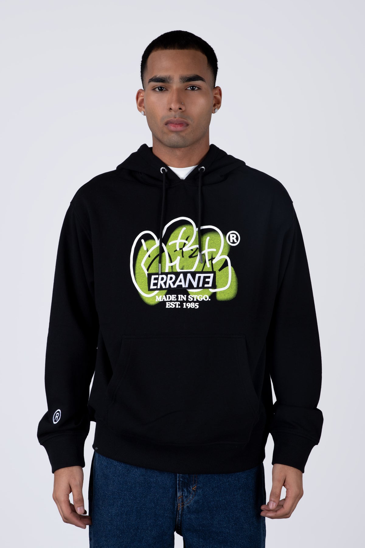 Poleron Con Gorro Localpop Negro