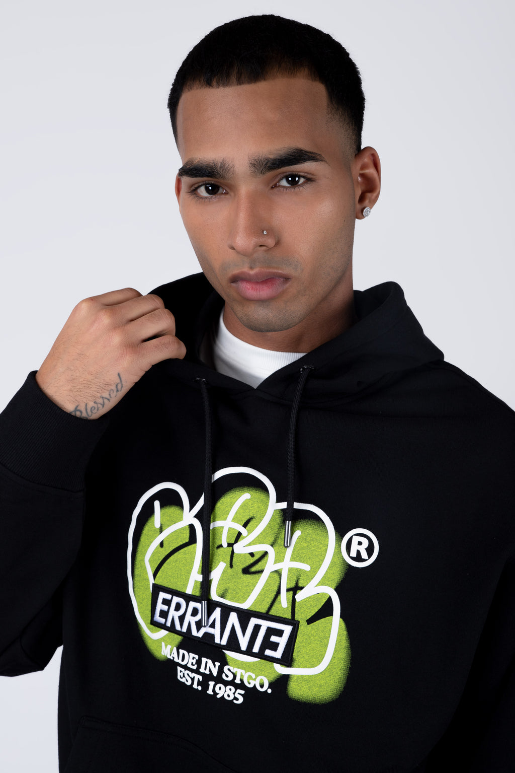 Poleron Con Gorro Localpop Negro