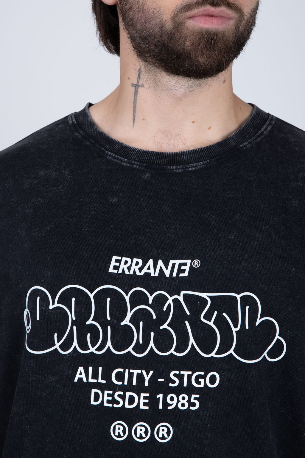 Polera Manga Corta Graffo Gris