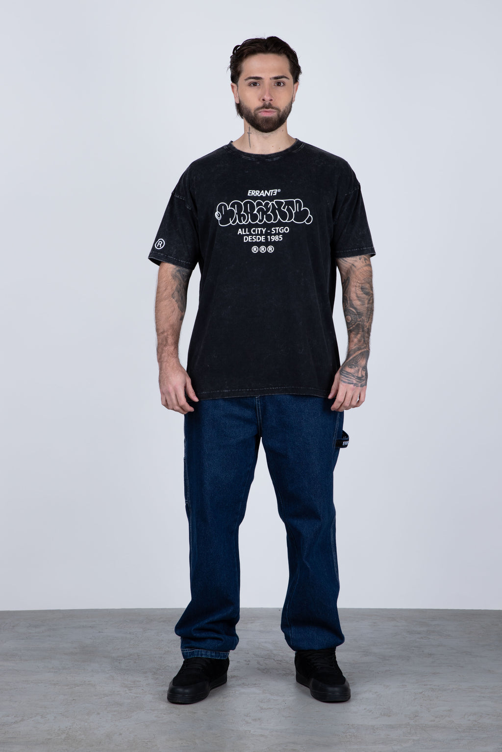 Polera Manga Corta Graffo Gris