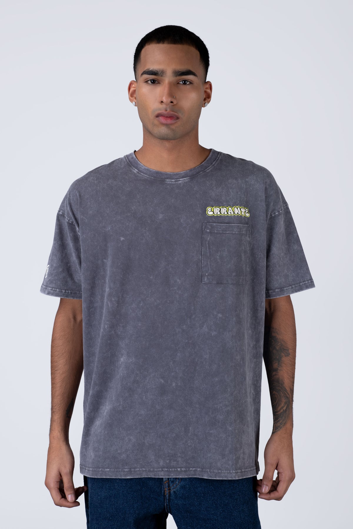 Polera Manga Corta Game Gris