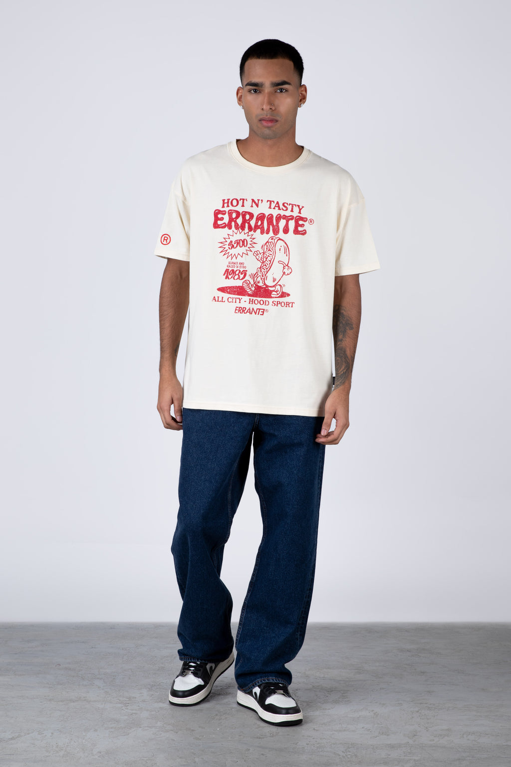 Polera Manga Corta Streetdog Beige