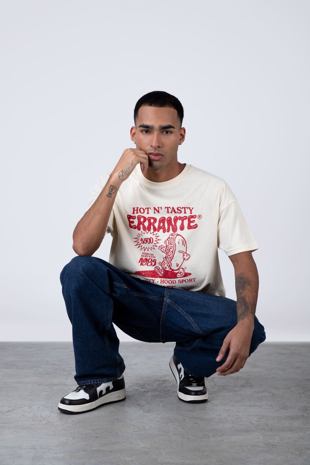 Polera Manga Corta Streetdog Beige