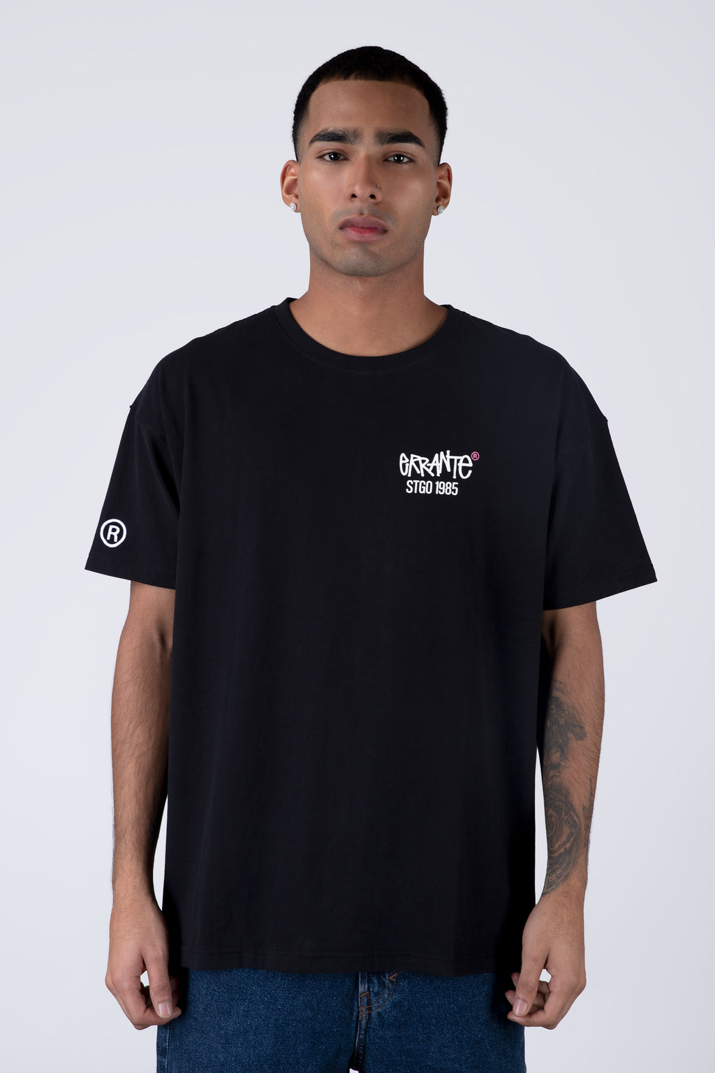 Polera Manga Corta Ecream Negro