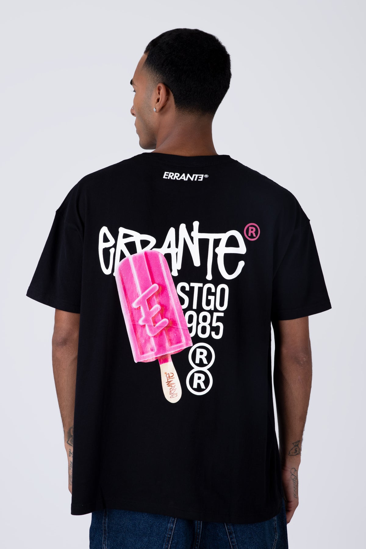 Polera Manga Corta Ecream Negro