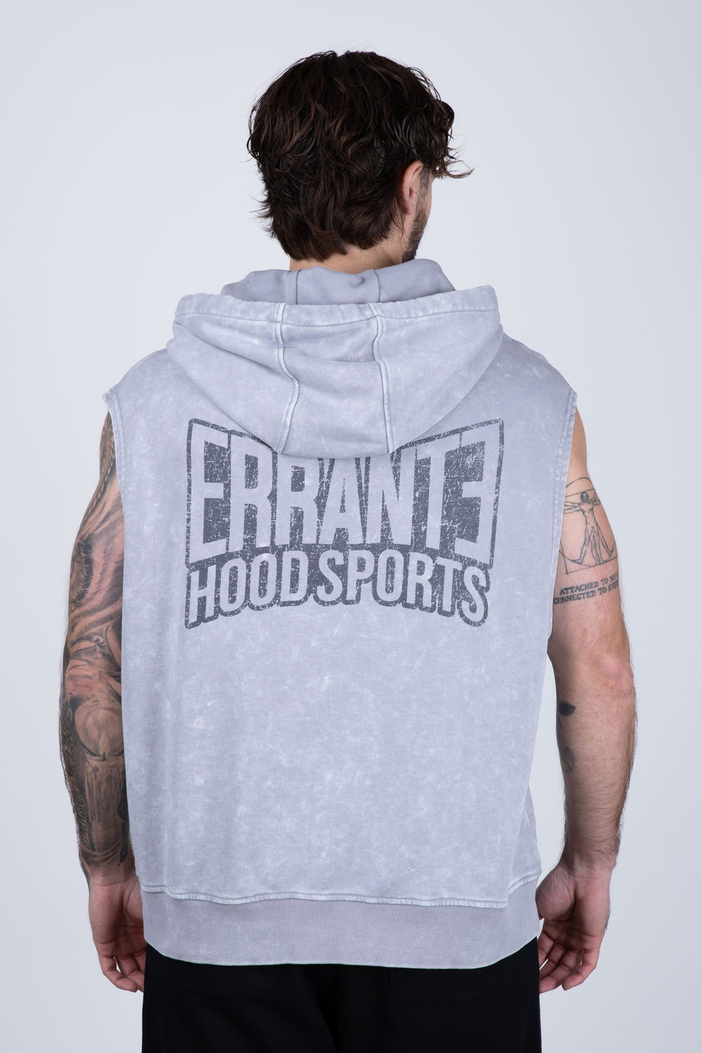 Poleron Con Gorro Sin Manga Frontlever Gris