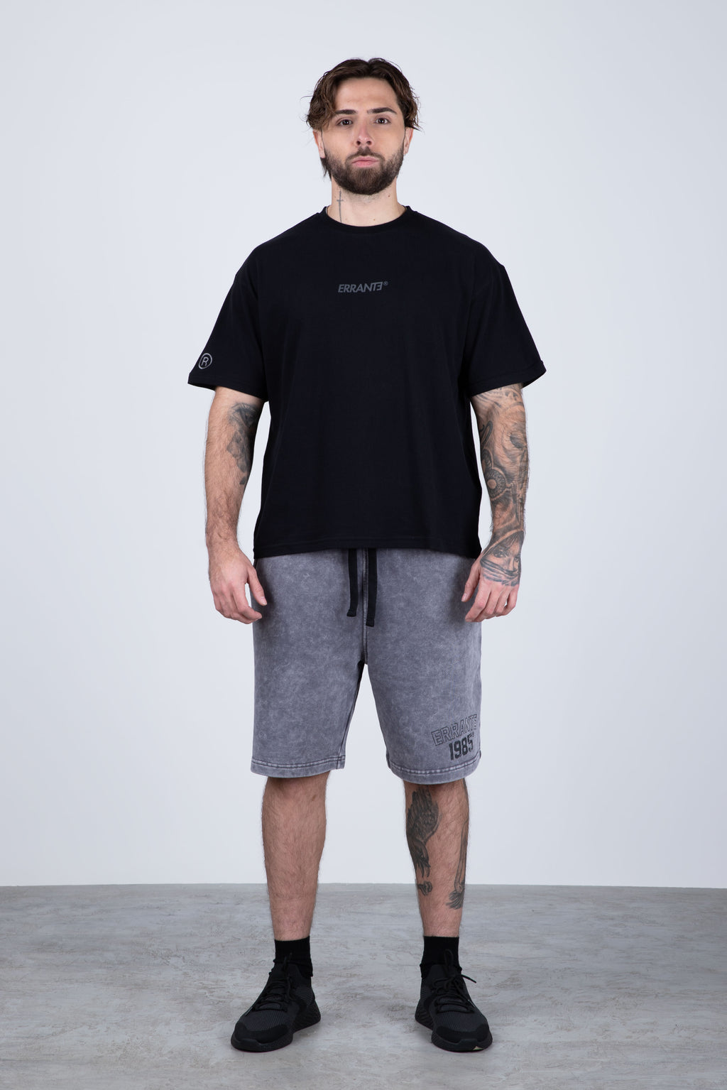 Polera Manga Corta Frontlever Negro