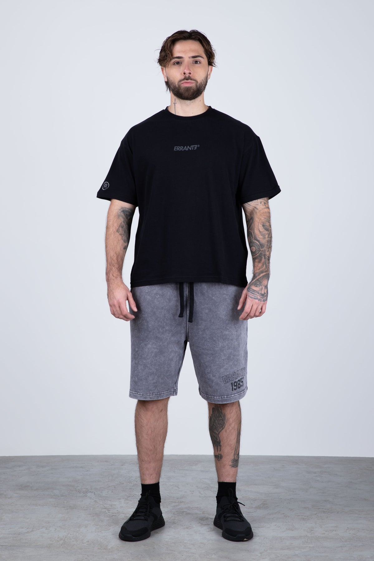 Polera Manga Corta Frontlever Negro
