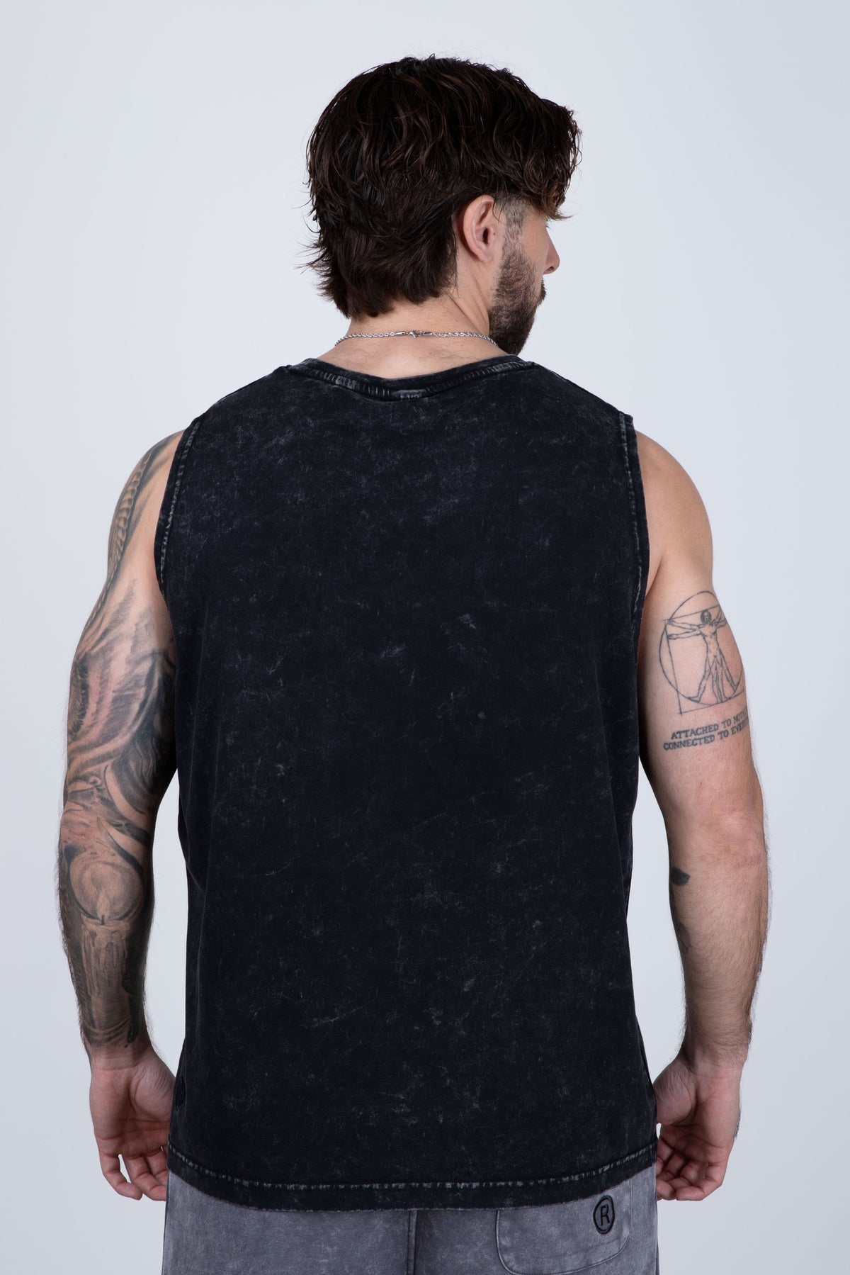 Polera Sin Manga Frontlever Gris
