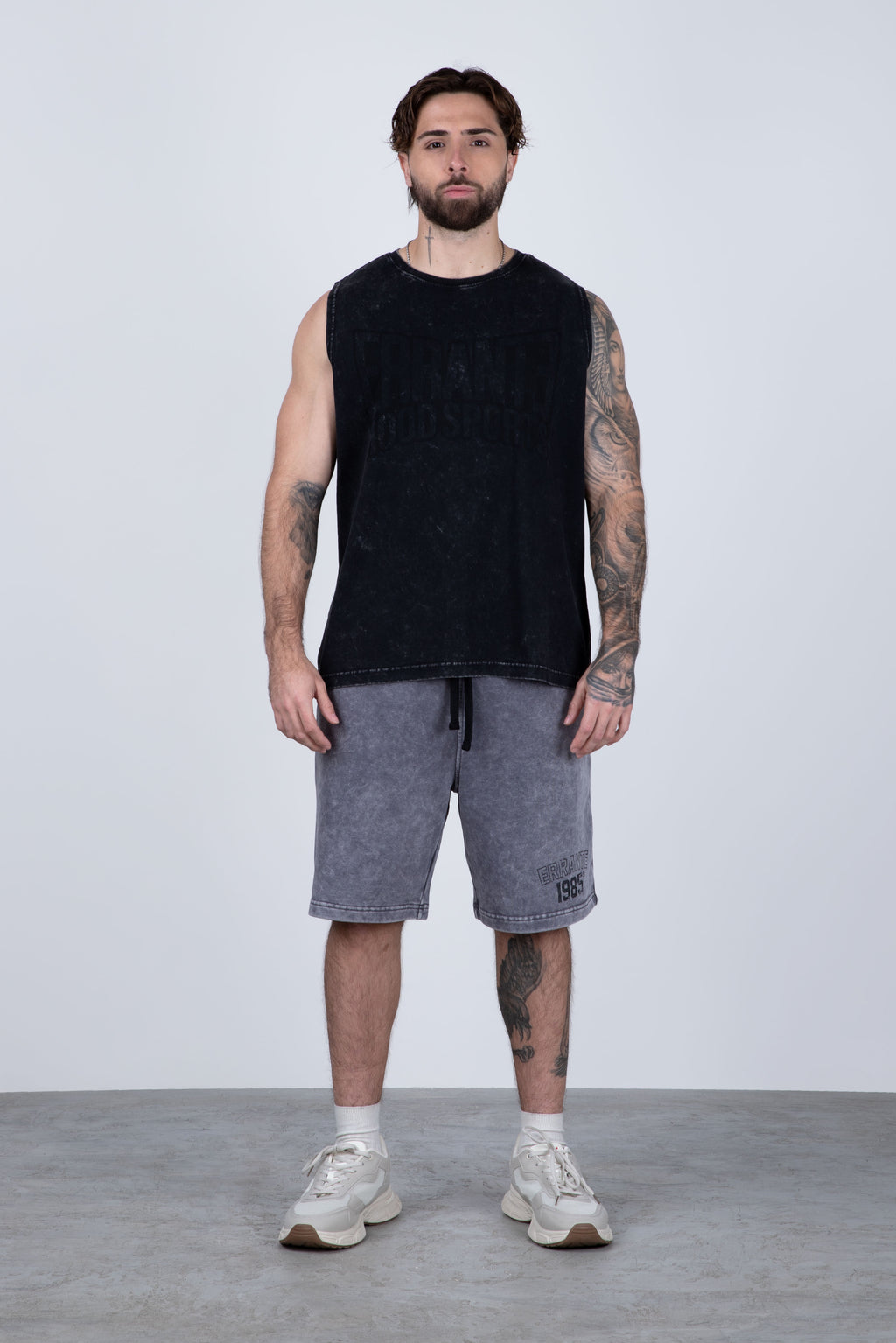 Polera Sin Manga Frontlever Gris