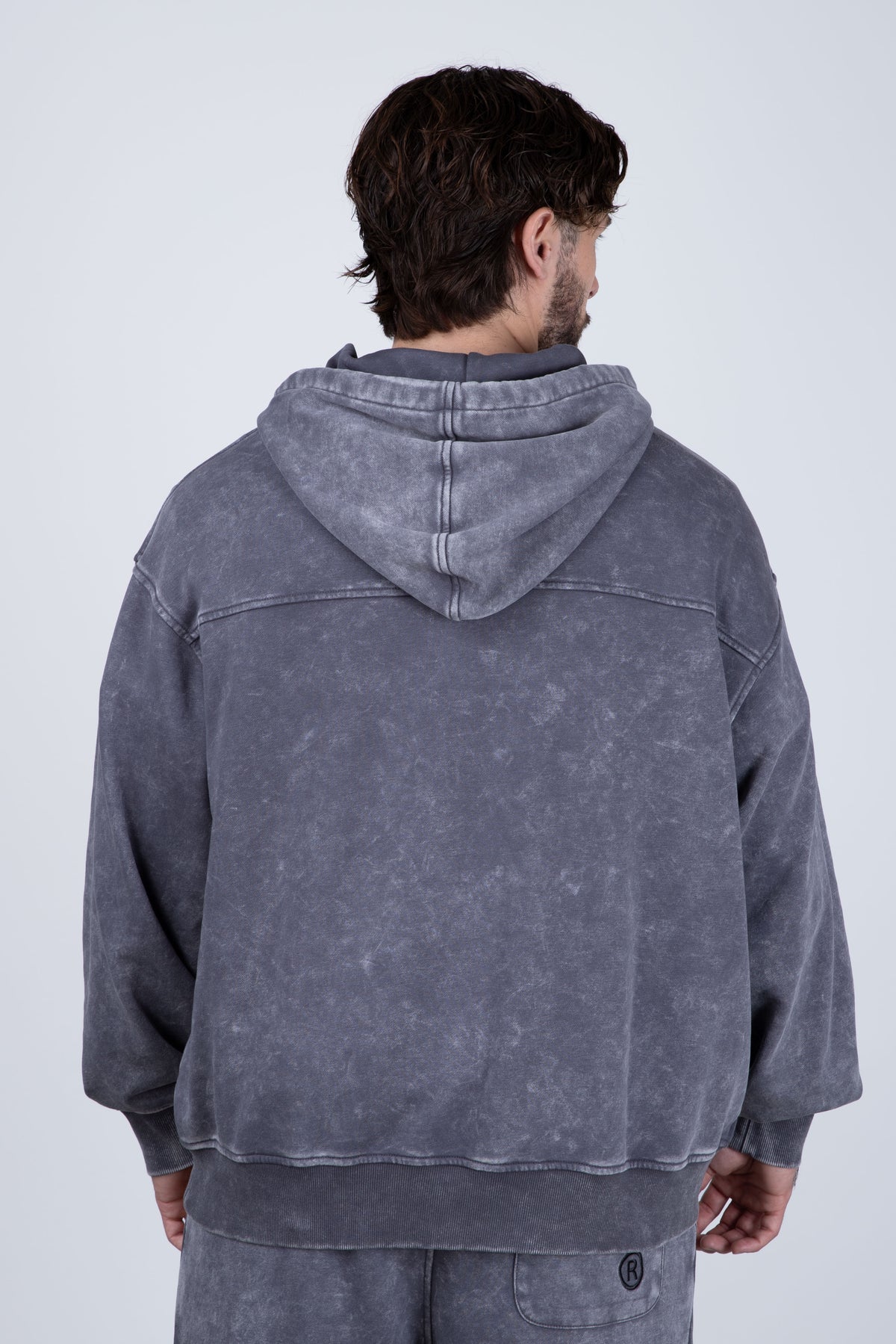 Poleron Con Gorro Pitch Gris