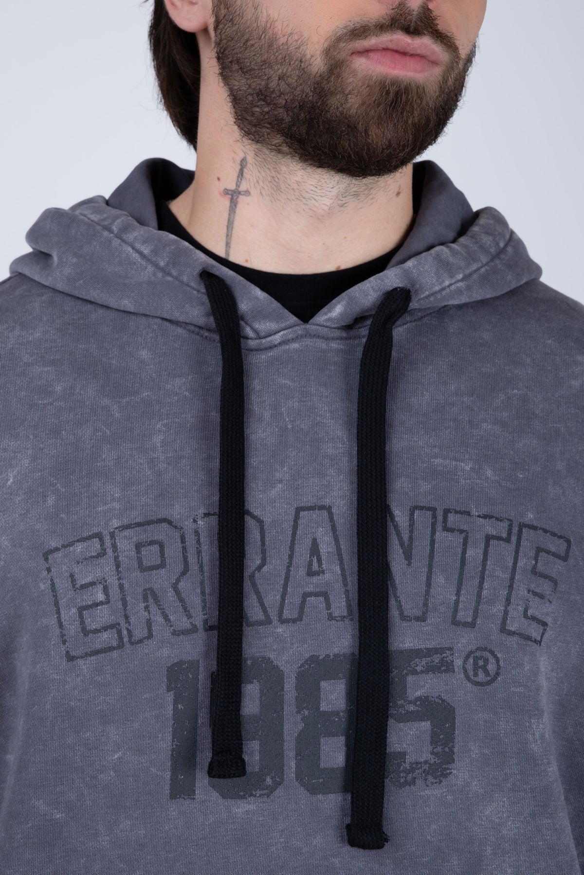 Poleron Con Gorro Pitch Gris