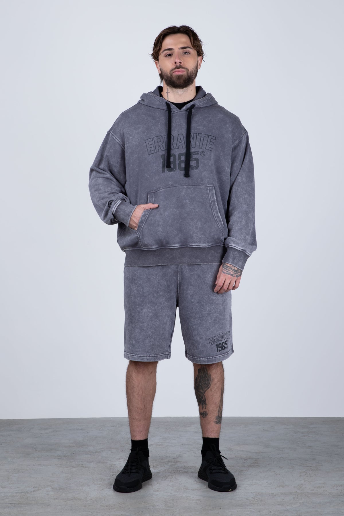 Poleron Con Gorro Pitch Gris
