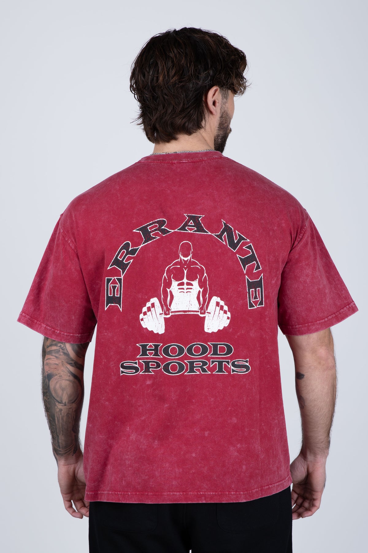 Polera Manga Corta Goldd Burdeo