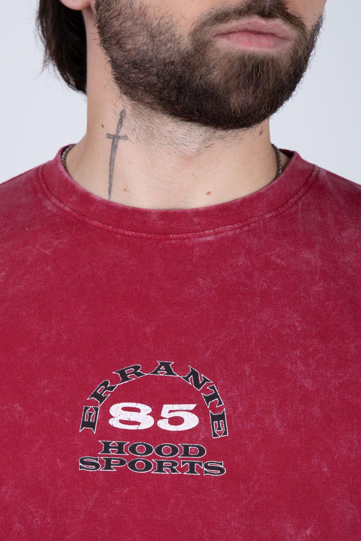 Polera Manga Corta Goldd Burdeo