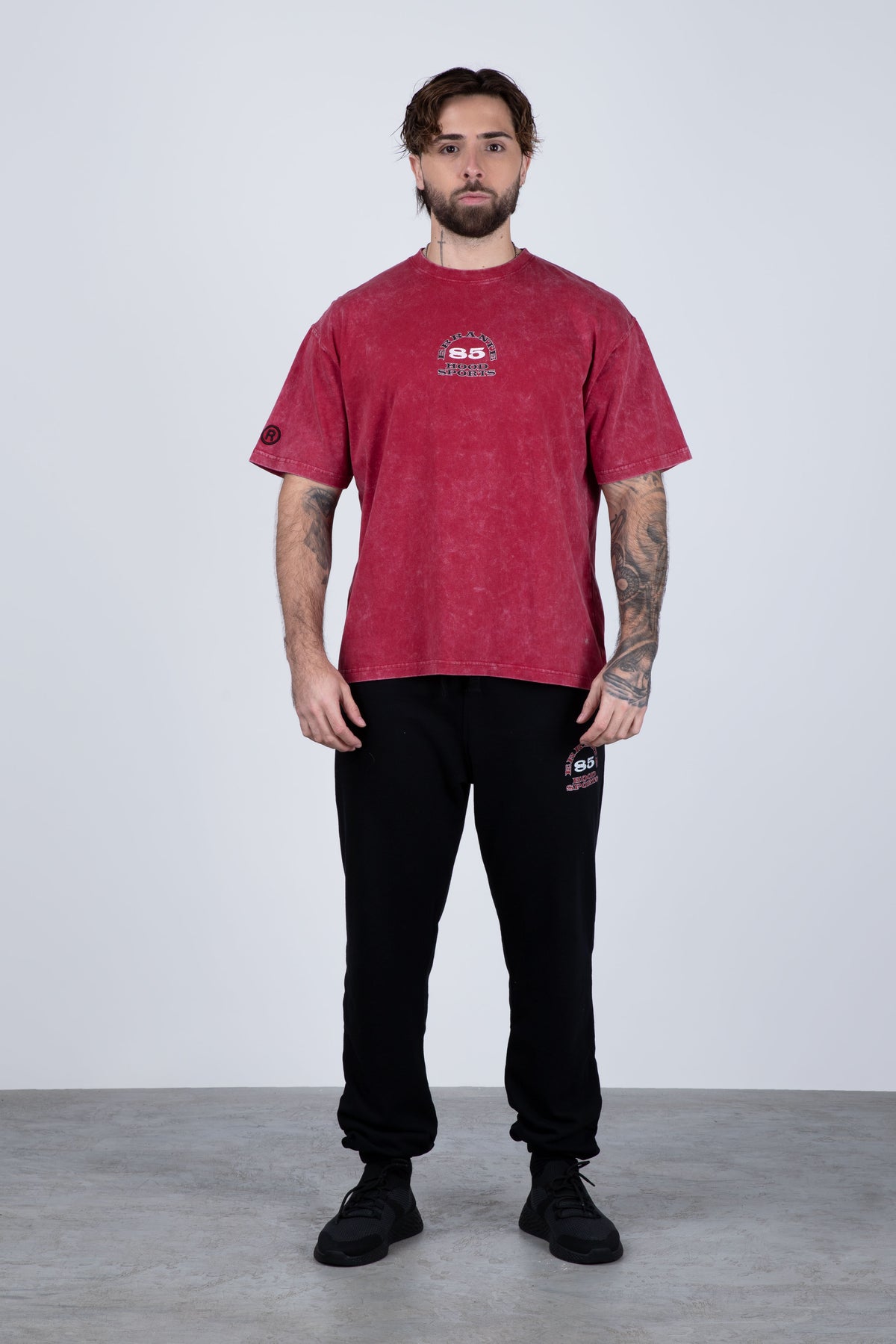 Polera Manga Corta Goldd Burdeo