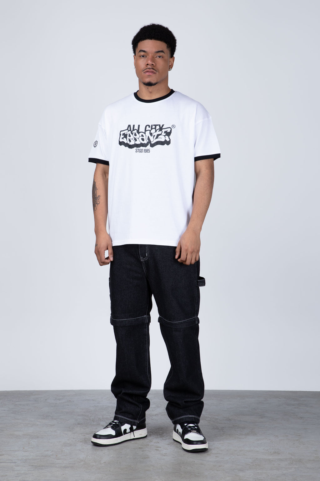Polera Manga Corta Mentioned Blanco