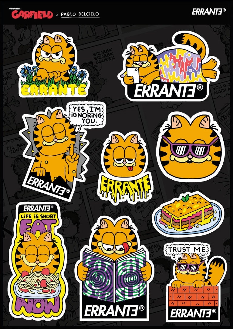 Sticker Garfield Pablo Del Cielo Errante